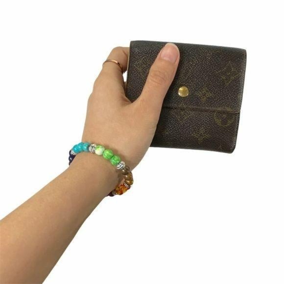 Authentic Louis Vuitton Wallet Portefeiulle Elise Trifold Monogram LV Vintage - Picture 4 of 13